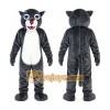 Grey Tiger Wildcat Cartoon Mascot Costume Grey Tiger Wildcat Cartoon Mascot Costume