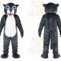Grey Tiger Wildcat Cartoon Mascot Costume