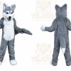 Grey Wolf Mascot Costume for Adult