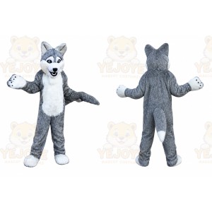 Grey Wolf Mascot Costume for Adult