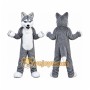 Grey Wolf Mascot Costume for Adult