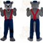 Grey Wolf Mascot Costume