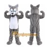 Grey Wolf Timberjack Mascot Costume Grey Wolf Timberjack Mascot Costume