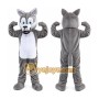 Grey Wolf Timberjack Mascot Costume