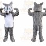 Grey Wolf Timberjack Mascot Costume