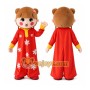 Arab Girl Mascot Costume Red Dress Girl Costumes