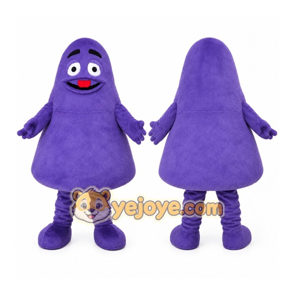 Grimace Purple Monster Mascot Costume