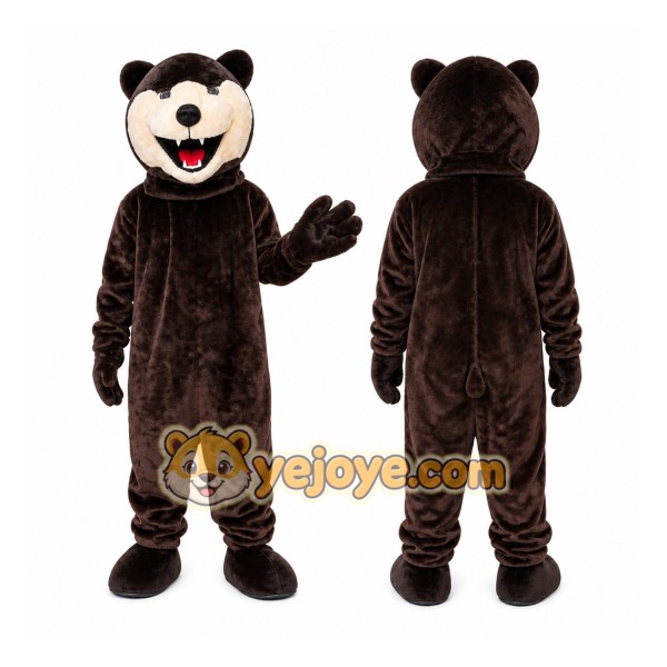 Grizzy Bear Mascot Costume Brown Bear