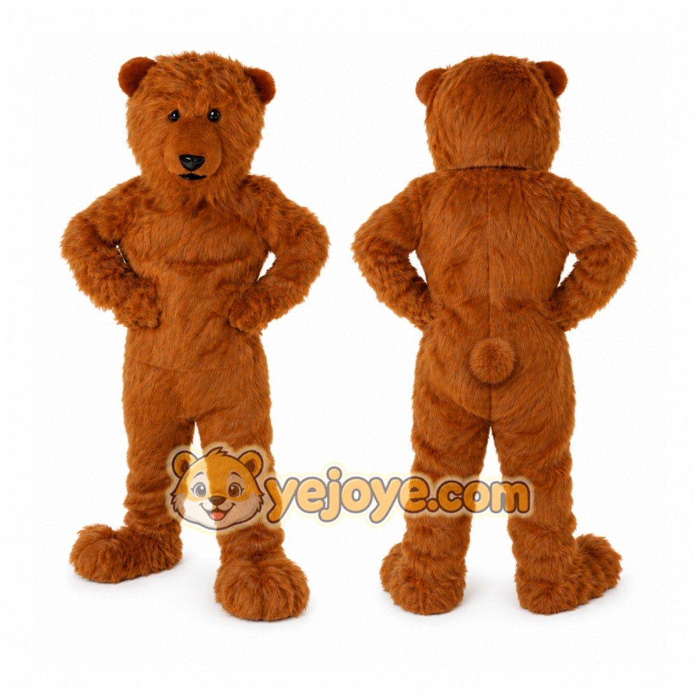 Grizzy Bear Mascot Costume Grizzy Bear Mascot Costume