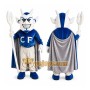 Halloween Blue Devil Mascot Costume