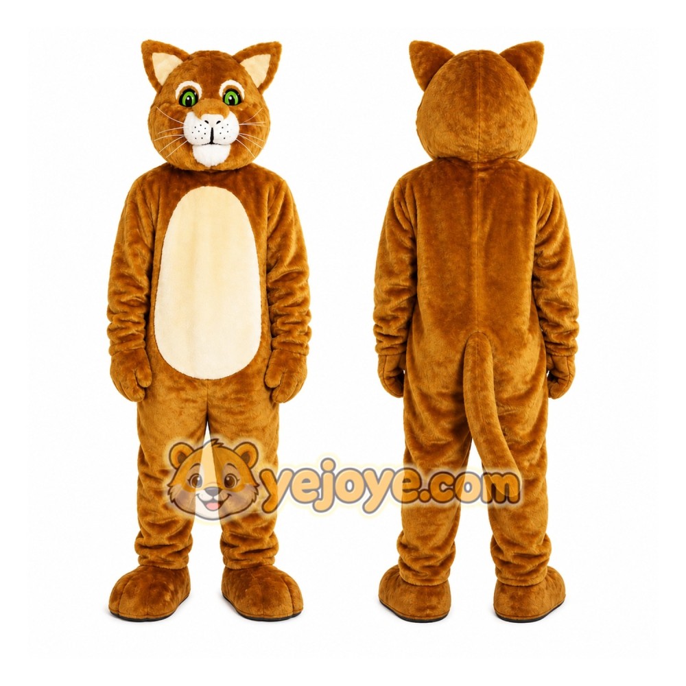 Halloween Brown Cat Mascot Costume Halloween Brown Cat Mascot Costume
