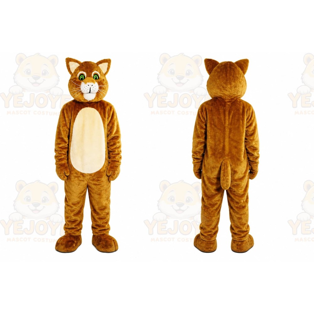 Halloween Brown Cat Mascot Costume