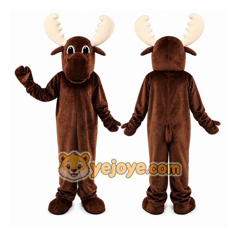 Halloween Brown Deer Mascot Costume Halloween Brown Deer Mascot Costume