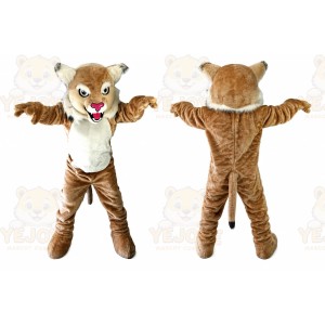 Halloween Brown Tiger Cat Mascot Costume