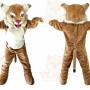 Halloween Brown Tiger Cat Mascot Costume