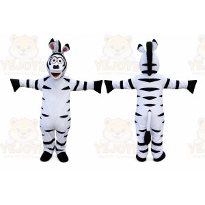 Halloween Cartoon Zebra Mascot Costume