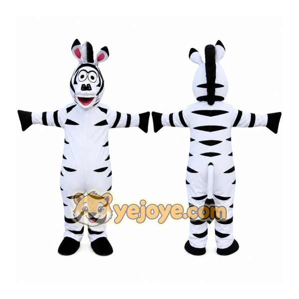 Halloween Cartoon Zebra Mascot Costume