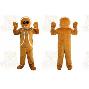 Halloween Gingerbread Man Cock Cartoon Mascot Costume