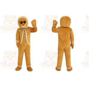Halloween Gingerbread Man Mascot Costume