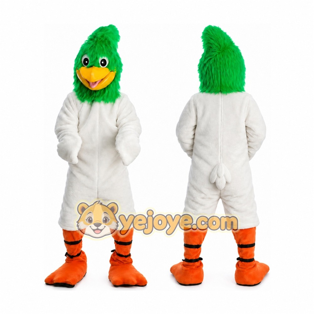 Halloween Green Bird Mascot Costume Halloween Green Bird Mascot Costume