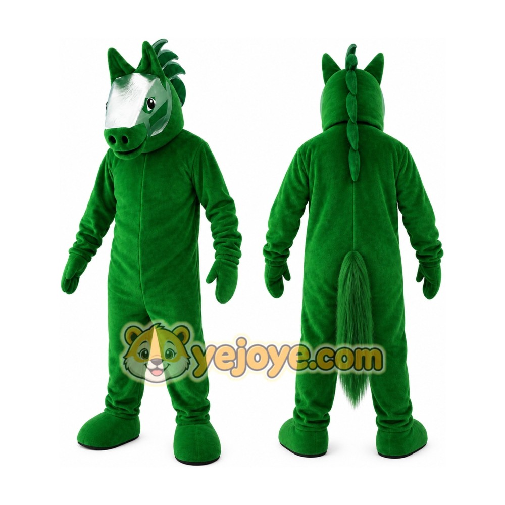 Halloween Green Horse Mascot Costume Halloween Green Horse Mascot Costume
