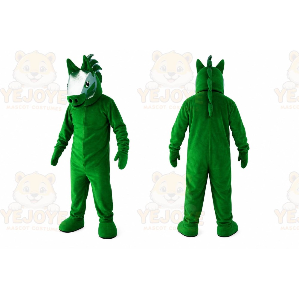 Halloween Green Horse Mascot Costume