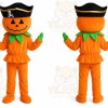 Halloween Pirate Pumpkin Mascot Costume