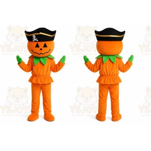 Halloween Pirate Pumpkin Mascot Costume