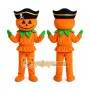 Halloween Pirate Pumpkin Mascot Costume