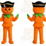 Halloween Pirate Pumpkin Mascot Costume