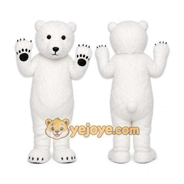 Halloween Polar Bear Mascot Costume Cosplay Party