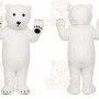 Halloween Polar Bear Mascot Costume Cosplay Party