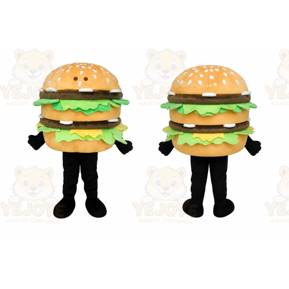 Hamburger Mascot Costume Food Mascots