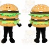 Hamburger Mascot Costume Food Mascots