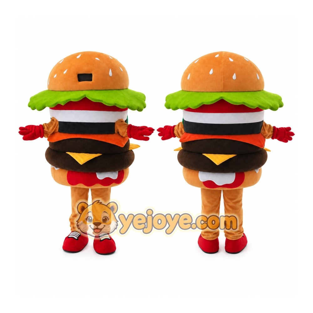 Hamburger Mascot Costume Hamburger Mascot Costume