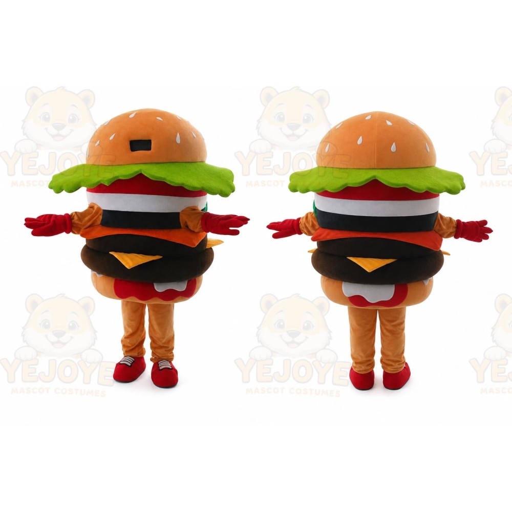 Hamburger Mascot Costume