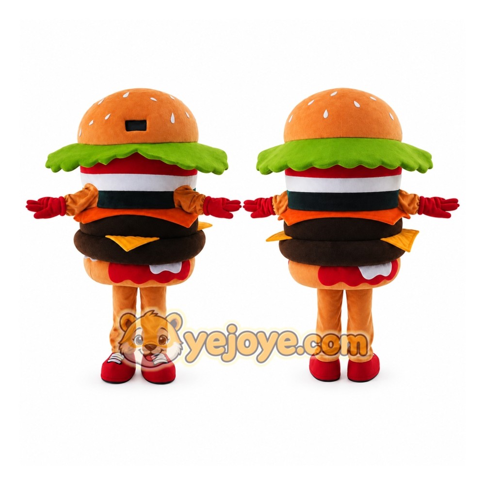 Hamburger Mascot for Adult