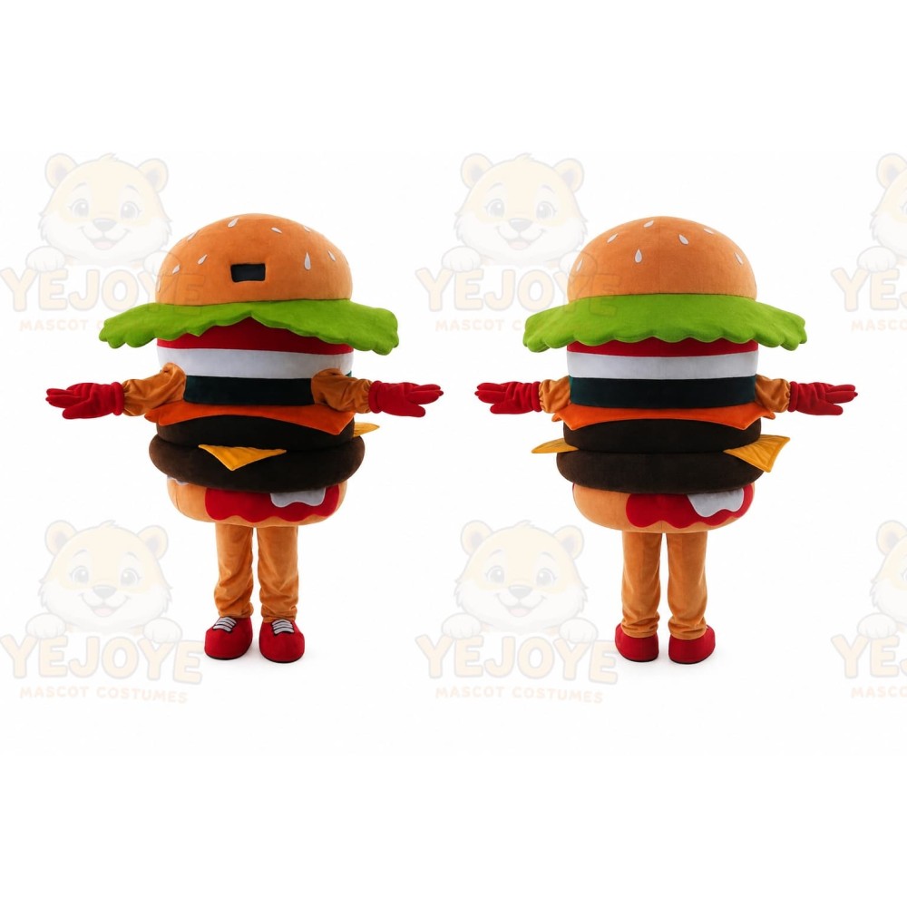 Hamburger Mascot for Adult