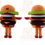 Hamburger Mascot for Adult