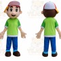 Handy Manny Mascot Costume Tool Boy Mascot Costume
