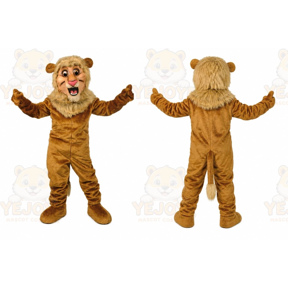 Happy Lion Mascot Costume