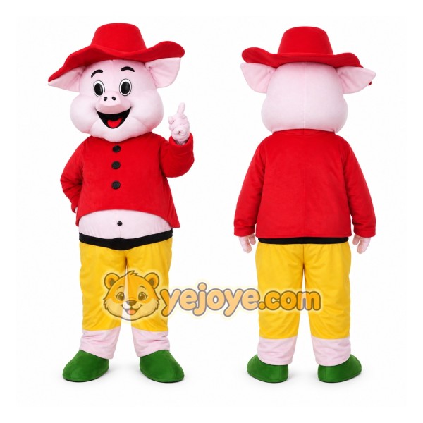 Happy Pig Mascot Costume for Adults