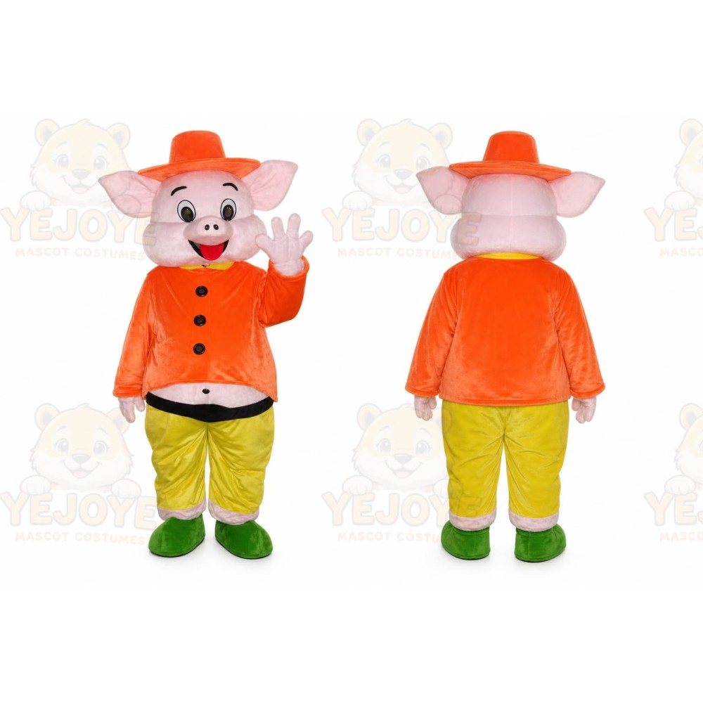 Happy Pig Mascot Costumes Cartoon