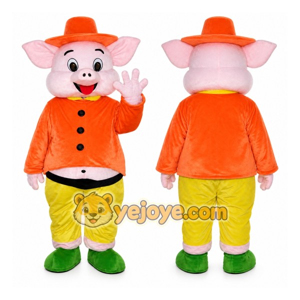 Happy Pig Mascot Costumes Cartoon