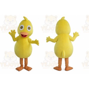 Happy Yellow Duck Mascot Costume