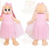 Hares Rabbits Pink Bunny Mascot Costumes