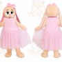Hares Rabbits Pink Bunny Mascot Costumes