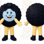 Automobile Car Tire Tyre Mascot Costume