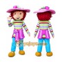 Hat Girl Strawberry Fruit Mascot Costume