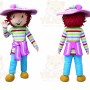 Hat Girl Strawberry Fruit Mascot Costume